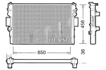 Радиаторов воды drm12007 denso iveco фото №1