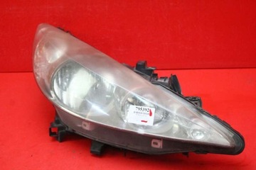 Фара праві лампа перед eu peugeot 207 06-09 фото №1