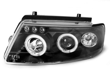 Лампи перед vw passat b5 чорний led angel очі кільце фото №1