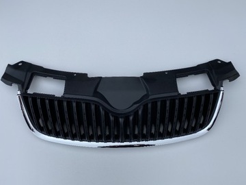 Skoda roomster 07-10 решітка радіатора +хром решітка перед фото №1