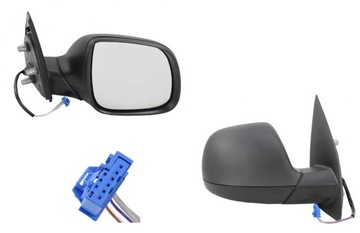 Зеркало правые ele чёрные volkswagen amarok 10-12 фото №1