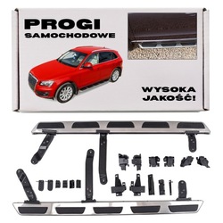 Audi q5 8r 2008-2017 градусы боковые пороги автомобильные + болты фото №1