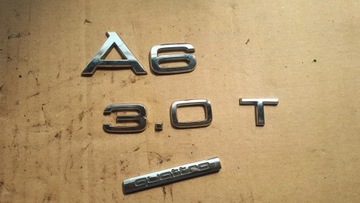 A6 c7 4g емблема кришки багажника 3.0 tfsi quattro фото №1