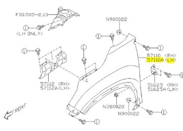 Крыло переднее subaru forester v оригинал 2018- фото №1