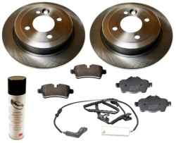 Диски тормозные колодки mini cooper one r55 r56 r57 r58 зад фото №1