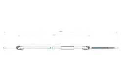 Samko трос гальмівна r p206 1638 1303 барабани фото №1