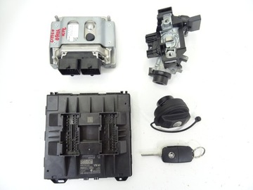 Citigo 1.0 блок керування комфорту bcm двигуна замок запалювання ключ кришка комплект фото №1