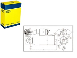 Стартер 12v citroen berlingo c4 c5 jumpy fiat ducato peugeot 206 фото №1
