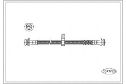Corteco 19032280 шланг тормозной гибкий фото №1