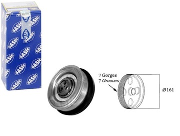 Sasic 2156057 колесо пасове, wał колінчастий фото №1