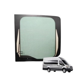 Стекло задняя зад ford transit 2014- с подогревом зелёная левая bez отверстие оригинальный номер 186 фото №1