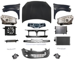 Qashqai 10-14 перед капот бампер pas крыло фото №1