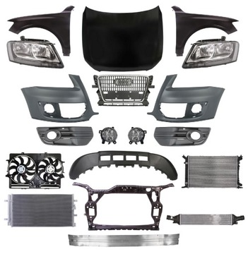 Audi q5 08-12 капот крило бампер лампа pas фото №1