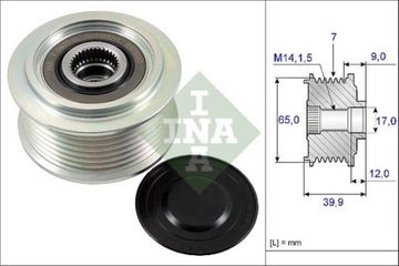 Зчеплення генератора ina 535022910 31141rl0g01 фото №1