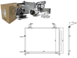 Конденсатор кондиціонера honda pilot 3.5 09.02-12.04 nissens фото №1