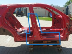 Audi q2 81a стойка порог правые ly3u фото №1