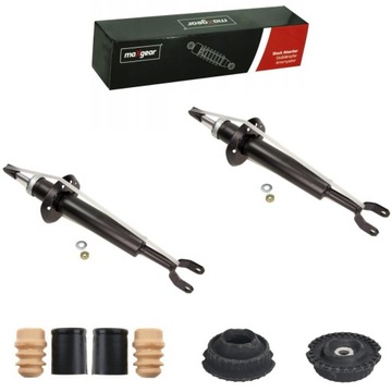 Амортизатори перед + подушки відбійники захисні накладки audi a6 c5 vw passat b5 фото №1