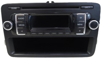 Радіо cd vw volkswagen t5 рестайлінг оригінал 7e0035156b чорні фото №1