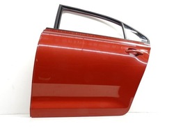 Двері ліві лівий зад задні skoda rapid i 5j liftback / sedan бордовий lf3l фото №1