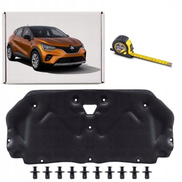 Renault captur ii jb 2019+ шумоізоляція капота комплект ze кліпси 658407258r фото №1
