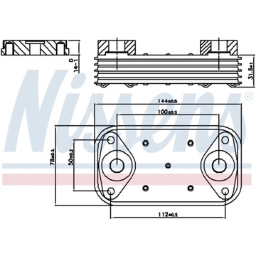Радиаторов масла nissens 90889 фото №1