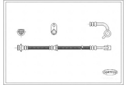 Corteco шланг гальмівний honda cr-v ii 2.0 rd_ фото №1