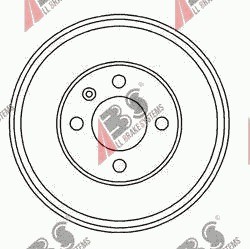 Барабан тормозной vw golf ii iii синхро 85-97 фото №1