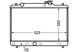 Радіаторів двигуна hella 1770060g01 1770060g00 3203 фото №1