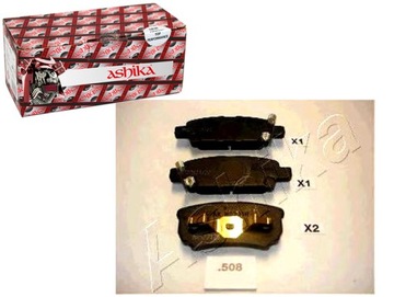 Ashika 51-05-508 набор тормозные колодки тормозных, тормоза дисковые фото №1