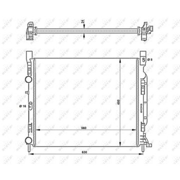 Радиаторов воды nrf 53002 фото №1