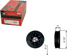 Колесо ременное вала коленчатого ford mondeo iii transit фото №1