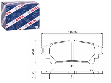 Гальмівні колодки гальмівні зад lexus gs rc toyota mirai prius plus фото №1
