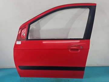 Дверь перед левая hyundai getz рестайлинг 05-11 5d красный or фото №1
