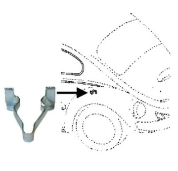 Кліпса планки vw garbus фото №1