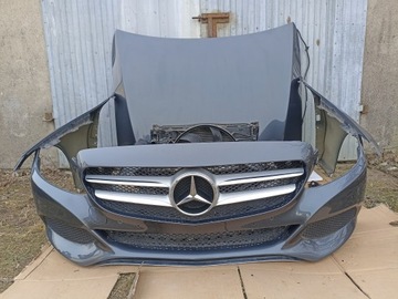 Mercedes w205 c-klasa перед комплект бампер капот крила pas передня частина 755 фото №1