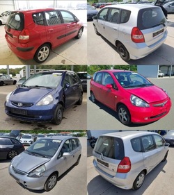 Honda jazz ii 2002-08 дверь левая правые перед зад серебристый красный тёмно-синий фото №1