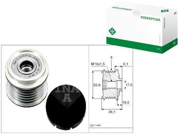 Ina колесо ременное генератора volvo фото №1