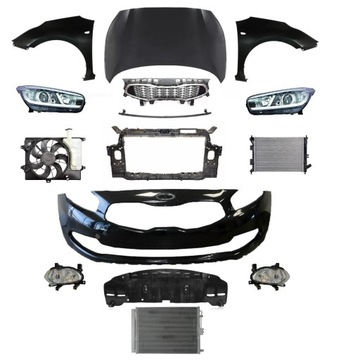 Kia ceed 12-16 перед капот бампер pas лампа фото №1