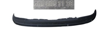 Накладка бампера зад mercedes c 205 w205 2058851138 фото №1