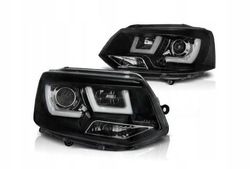 Лампы фары новое vw t5 10-15 чёрный led drl фото №1