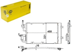 Конденсатор радіаторів кондиціонера hella ol5454 3513 фото №1