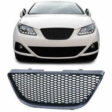 Решётка радиатора переднее seat ibiza 6j 08-11 чёрный фото №1