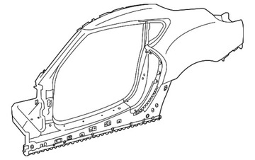 Крило задній зад лівий bok toyota gr supra 2019- фото №1