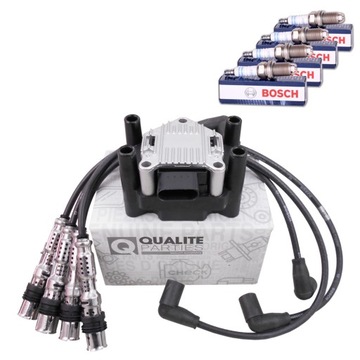 Провода зажигания катушка свечи audi a3 a4 vw golf v vi passat b5 b6 1.6 фото №1