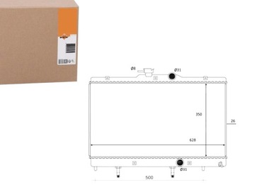 Радіаторів двигуна nrf 164000d030 164000d040 164002 фото №1