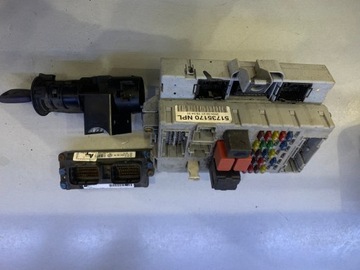 51735170 npl комп'ютер замок запалювання центральний замок набір 2004r punto albea 1,2 8v фото №1