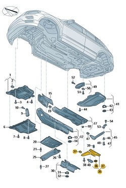 Нове оригінальні audi оригінальний номер захист підлоги 5qf825102b фото №1