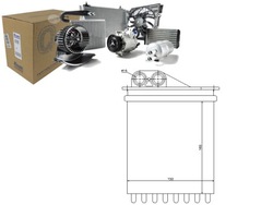 Отопитель 160x152x40 mercedes sprinter 3 5-t фото №1