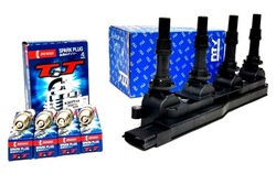 Катушка + свечи opel vectra astra g h zafira 1.816v фото №1