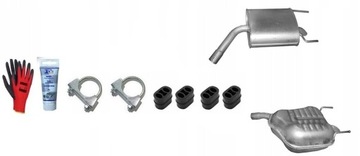 Opel vectra c 2.0 2.2 3.2 глушитель конечный левый+ правый фото №1